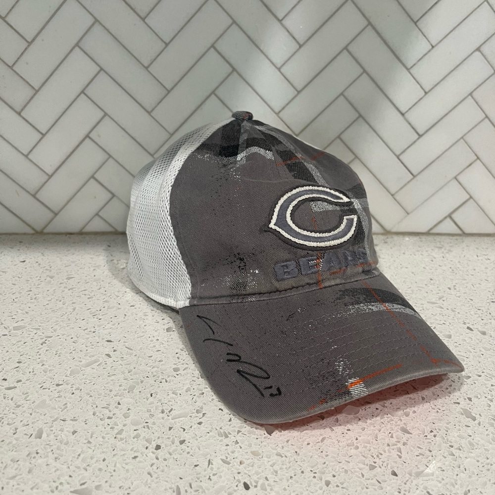 Chicago Bears NFL Johnny Knox Autographed Mesh Back Fitted Hat by Reebok